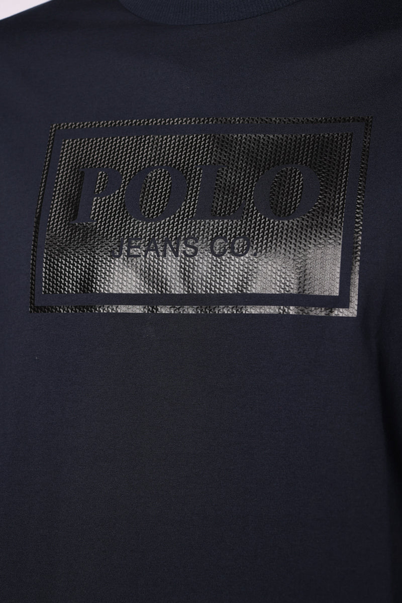 Polo T-Shirt Pjc Block Logo Navy